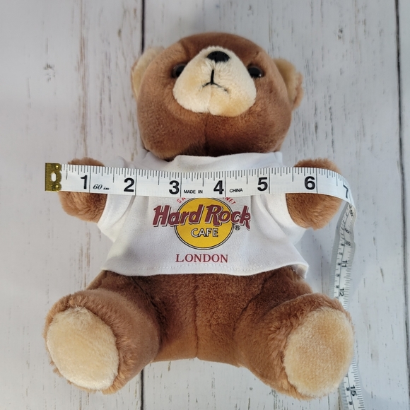 Hard Rock Cafe London Rockin' Teddy Bear Plush Vintage Collectible Retired-Rare - Picture 12 of 13